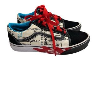 Vans OTW Flame Black Map Casual Skate Shoes Men 7.5/ Women 9
